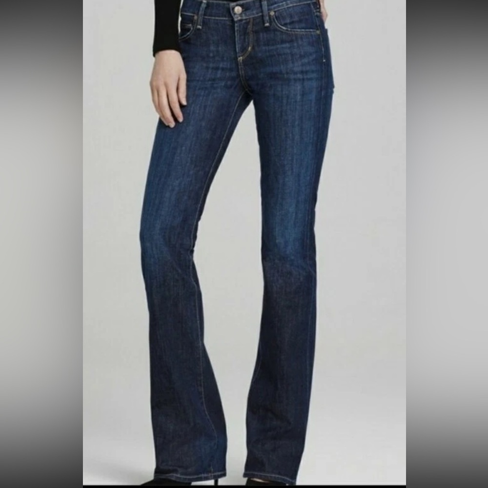 Citizens of Humanity Kelly #001 Low Waist Bootcut Jeans Womens 30 Dark Wash